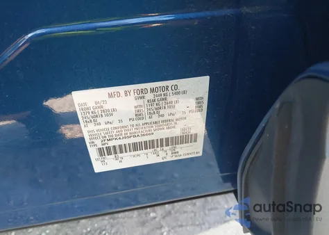 2023 Ford Edge Sel from USA, damaged, VIN 2FMPK4J95PBA36669